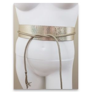 Gold wrap belt